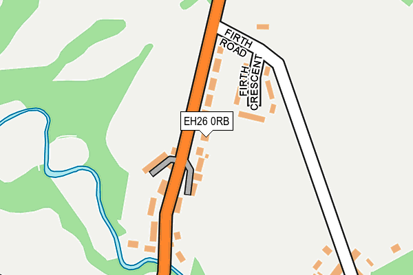 EH26 0RB map - OS OpenMap – Local (Ordnance Survey) EH26 0RB map - OS OpenMap – Local (Ordnance Survey)