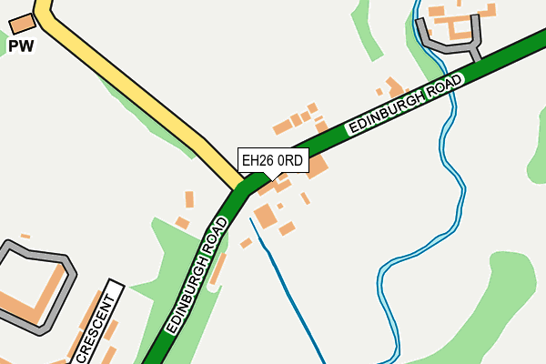 EH26 0RD map - OS OpenMap – Local (Ordnance Survey) EH26 0RD map - OS OpenMap – Local (Ordnance Survey)