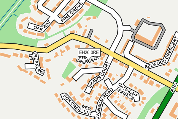 EH26 0RE map - OS OpenMap – Local (Ordnance Survey) EH26 0RE map - OS OpenMap – Local (Ordnance Survey)