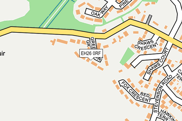 EH26 0RF map - OS OpenMap – Local (Ordnance Survey) EH26 0RF map - OS OpenMap – Local (Ordnance Survey)