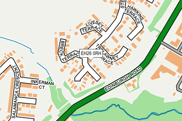 EH26 0RH map - OS OpenMap – Local (Ordnance Survey) EH26 0RH map - OS OpenMap – Local (Ordnance Survey)