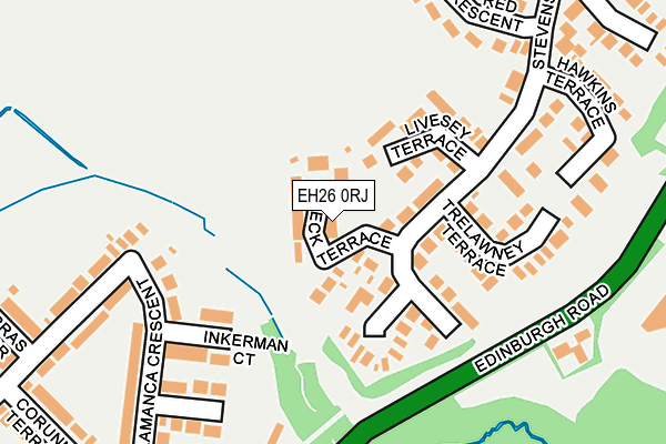EH26 0RJ map - OS OpenMap – Local (Ordnance Survey) EH26 0RJ map - OS OpenMap – Local (Ordnance Survey)