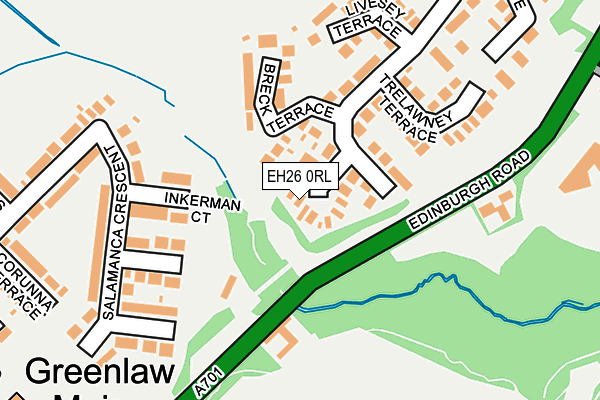 EH26 0RL map - OS OpenMap – Local (Ordnance Survey) EH26 0RL map - OS OpenMap – Local (Ordnance Survey)