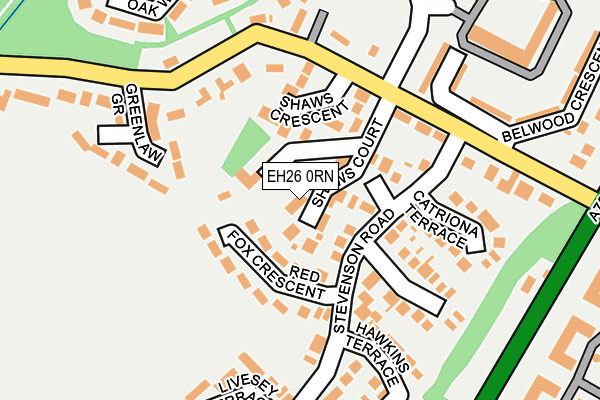 EH26 0RN map - OS OpenMap – Local (Ordnance Survey) EH26 0RN map - OS OpenMap – Local (Ordnance Survey)