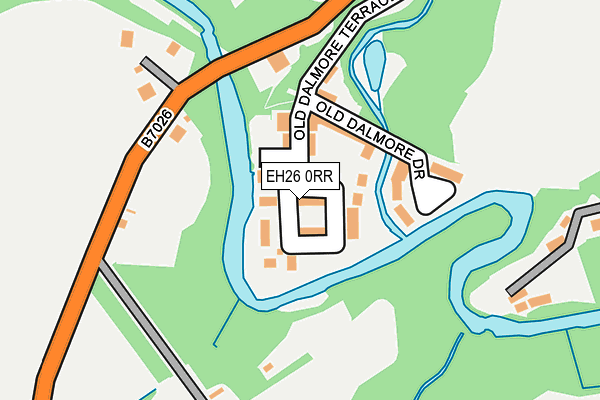 EH26 0RR map - OS OpenMap – Local (Ordnance Survey) EH26 0RR map - OS OpenMap – Local (Ordnance Survey)