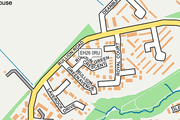 EH26 0RU map - OS OpenMap – Local (Ordnance Survey) EH26 0RU map - OS OpenMap – Local (Ordnance Survey)