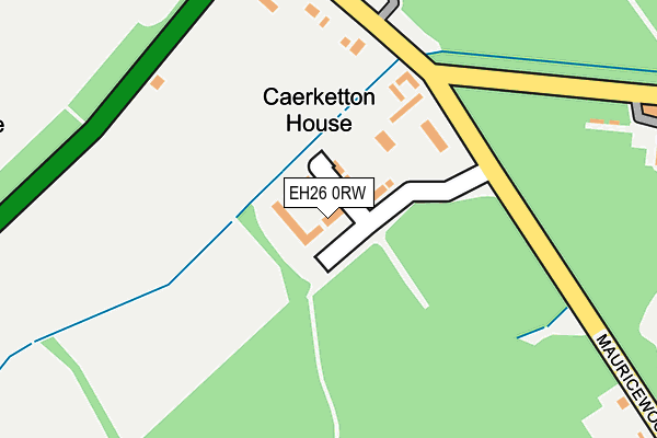 EH26 0RW map - OS OpenMap – Local (Ordnance Survey) EH26 0RW map - OS OpenMap – Local (Ordnance Survey)
