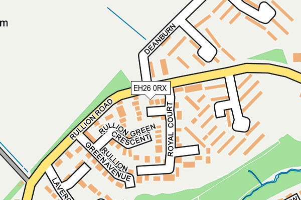 EH26 0RX map - OS OpenMap – Local (Ordnance Survey) EH26 0RX map - OS OpenMap – Local (Ordnance Survey)