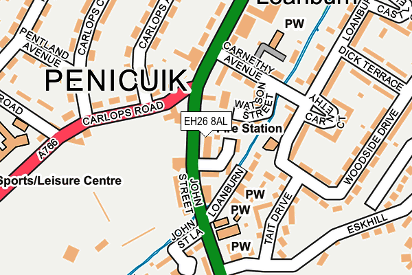 EH26 8AL map - OS OpenMap – Local (Ordnance Survey) EH26 8AL map - OS OpenMap – Local (Ordnance Survey)