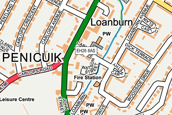 EH26 8AS map - OS OpenMap – Local (Ordnance Survey) EH26 8AS map - OS OpenMap – Local (Ordnance Survey)