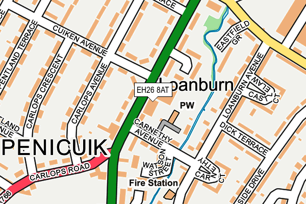 EH26 8AT map - OS OpenMap – Local (Ordnance Survey) EH26 8AT map - OS OpenMap – Local (Ordnance Survey)