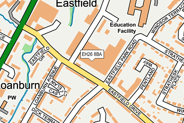 EH26 8BA map - OS OpenMap – Local (Ordnance Survey) EH26 8BA map - OS OpenMap – Local (Ordnance Survey)