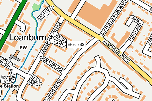 EH26 8BG map - OS OpenMap – Local (Ordnance Survey) EH26 8BG map - OS OpenMap – Local (Ordnance Survey)
