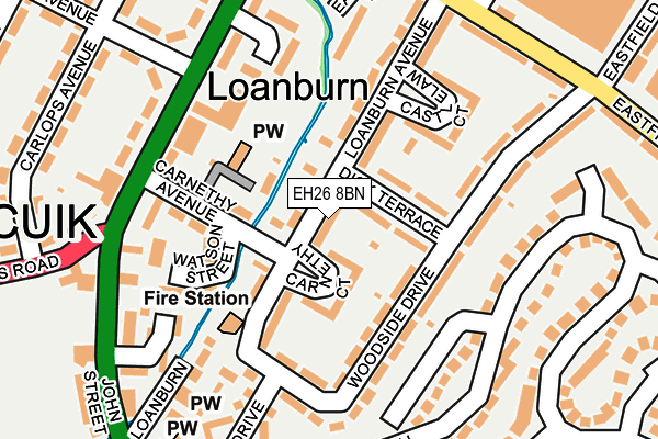 EH26 8BN map - OS OpenMap – Local (Ordnance Survey) EH26 8BN map - OS OpenMap – Local (Ordnance Survey)