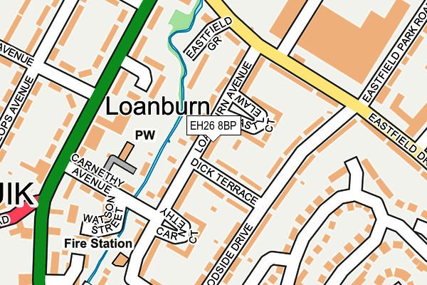 EH26 8BP map - OS OpenMap – Local (Ordnance Survey) EH26 8BP map - OS OpenMap – Local (Ordnance Survey)