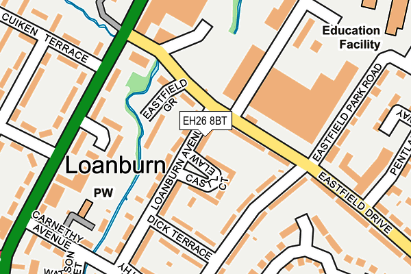 EH26 8BT map - OS OpenMap – Local (Ordnance Survey) EH26 8BT map - OS OpenMap – Local (Ordnance Survey)