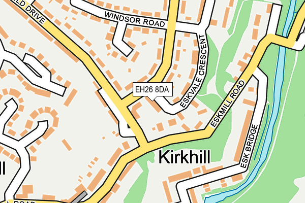 EH26 8DA map - OS OpenMap – Local (Ordnance Survey) EH26 8DA map - OS OpenMap – Local (Ordnance Survey)