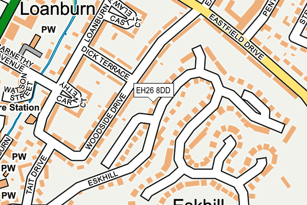 EH26 8DD map - OS OpenMap – Local (Ordnance Survey) EH26 8DD map - OS OpenMap – Local (Ordnance Survey)