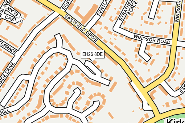 EH26 8DE map - OS OpenMap – Local (Ordnance Survey) EH26 8DE map - OS OpenMap – Local (Ordnance Survey)