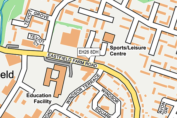 EH26 8DH map - OS OpenMap – Local (Ordnance Survey) EH26 8DH map - OS OpenMap – Local (Ordnance Survey)