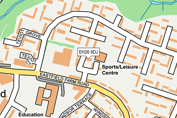 EH26 8DJ map - OS OpenMap – Local (Ordnance Survey) EH26 8DJ map - OS OpenMap – Local (Ordnance Survey)