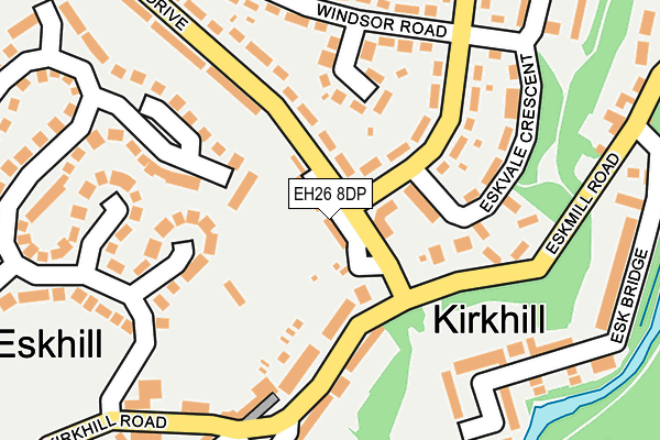 EH26 8DP map - OS OpenMap – Local (Ordnance Survey) EH26 8DP map - OS OpenMap – Local (Ordnance Survey)