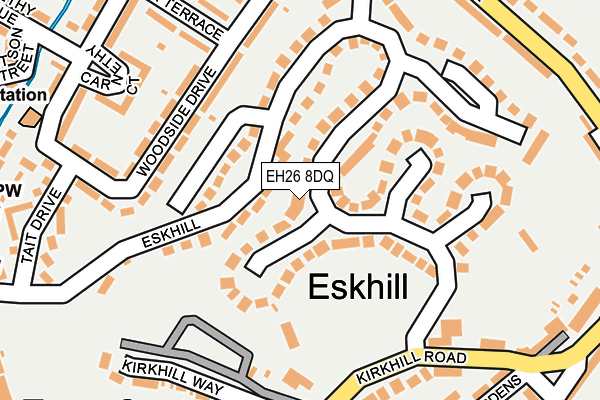 EH26 8DQ map - OS OpenMap – Local (Ordnance Survey) EH26 8DQ map - OS OpenMap – Local (Ordnance Survey)