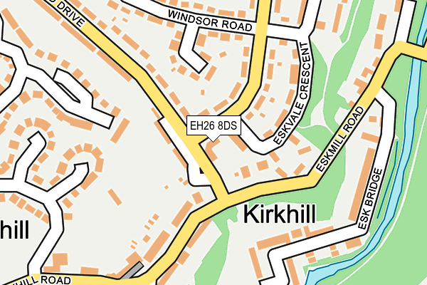 EH26 8DS map - OS OpenMap – Local (Ordnance Survey) EH26 8DS map - OS OpenMap – Local (Ordnance Survey)