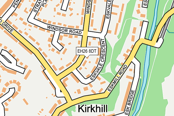 EH26 8DT map - OS OpenMap – Local (Ordnance Survey) EH26 8DT map - OS OpenMap – Local (Ordnance Survey)
