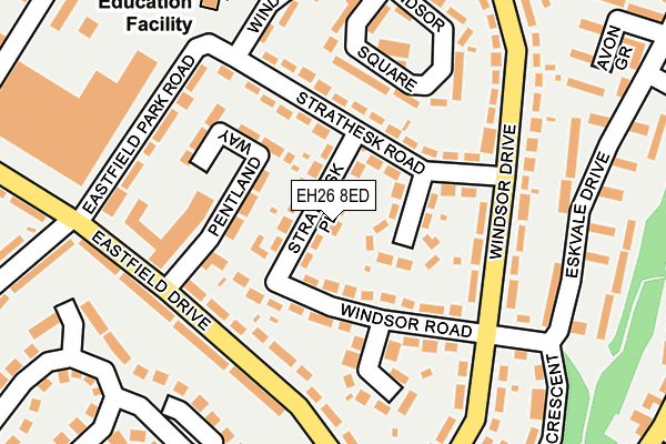 EH26 8ED map - OS OpenMap – Local (Ordnance Survey) EH26 8ED map - OS OpenMap – Local (Ordnance Survey)