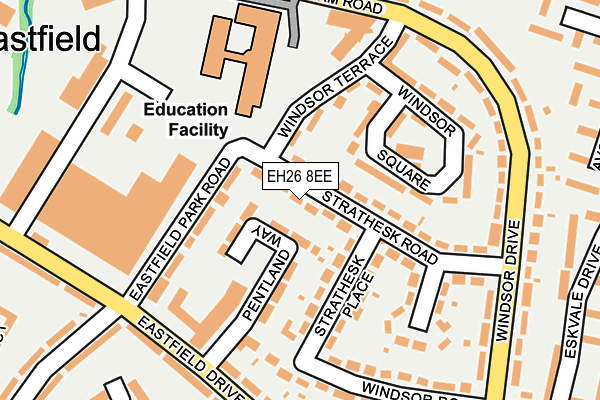 EH26 8EE map - OS OpenMap – Local (Ordnance Survey) EH26 8EE map - OS OpenMap – Local (Ordnance Survey)