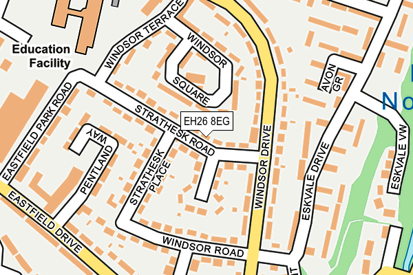 EH26 8EG map - OS OpenMap – Local (Ordnance Survey) EH26 8EG map - OS OpenMap – Local (Ordnance Survey)