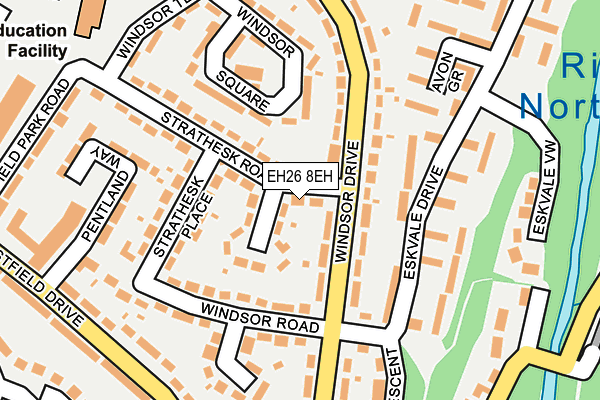 EH26 8EH map - OS OpenMap – Local (Ordnance Survey) EH26 8EH map - OS OpenMap – Local (Ordnance Survey)