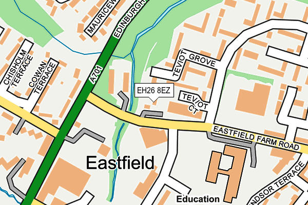 EH26 8EZ map - OS OpenMap – Local (Ordnance Survey) EH26 8EZ map - OS OpenMap – Local (Ordnance Survey)