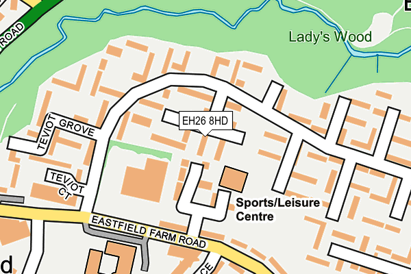 EH26 8HD map - OS OpenMap – Local (Ordnance Survey) EH26 8HD map - OS OpenMap – Local (Ordnance Survey)