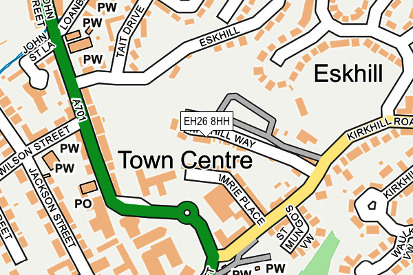 EH26 8HH map - OS OpenMap – Local (Ordnance Survey) EH26 8HH map - OS OpenMap – Local (Ordnance Survey)