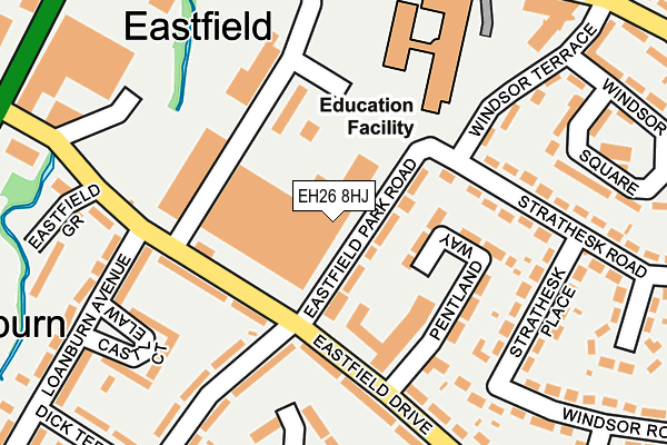 EH26 8HJ map - OS OpenMap – Local (Ordnance Survey) EH26 8HJ map - OS OpenMap – Local (Ordnance Survey)