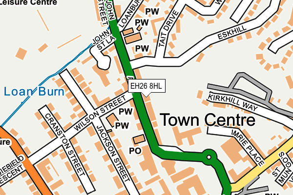 EH26 8HL map - OS OpenMap – Local (Ordnance Survey) EH26 8HL map - OS OpenMap – Local (Ordnance Survey)