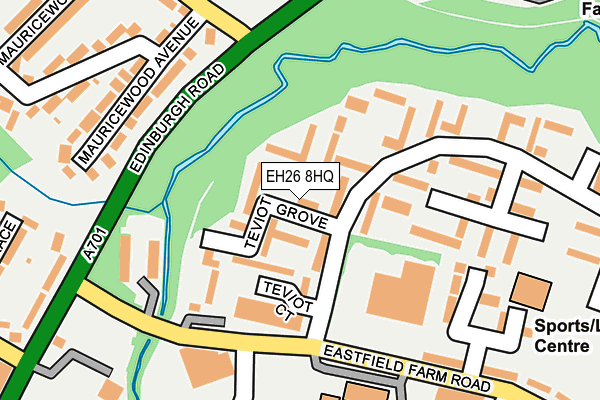 EH26 8HQ map - OS OpenMap – Local (Ordnance Survey) EH26 8HQ map - OS OpenMap – Local (Ordnance Survey)
