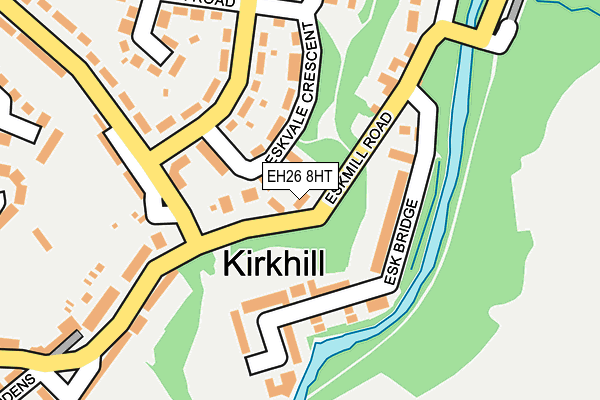 EH26 8HT map - OS OpenMap – Local (Ordnance Survey) EH26 8HT map - OS OpenMap – Local (Ordnance Survey)