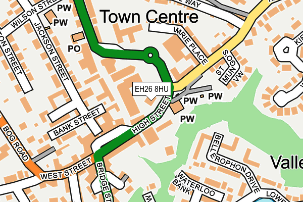 EH26 8HU map - OS OpenMap – Local (Ordnance Survey) EH26 8HU map - OS OpenMap – Local (Ordnance Survey)