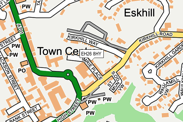 EH26 8HY map - OS OpenMap – Local (Ordnance Survey) EH26 8HY map - OS OpenMap – Local (Ordnance Survey)