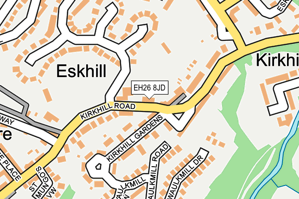 EH26 8JD map - OS OpenMap – Local (Ordnance Survey)