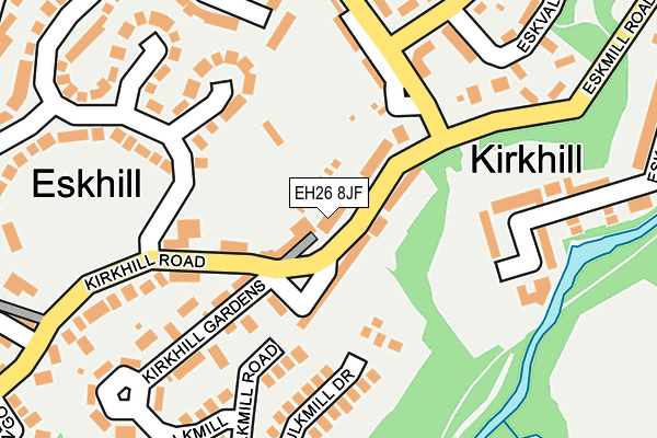 EH26 8JF map - OS OpenMap – Local (Ordnance Survey)