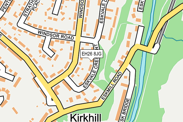 EH26 8JG map - OS OpenMap – Local (Ordnance Survey) EH26 8JG map - OS OpenMap – Local (Ordnance Survey)
