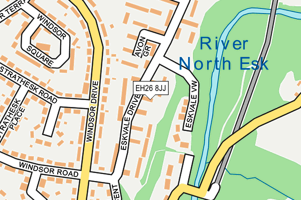 EH26 8JJ map - OS OpenMap – Local (Ordnance Survey) EH26 8JJ map - OS OpenMap – Local (Ordnance Survey)
