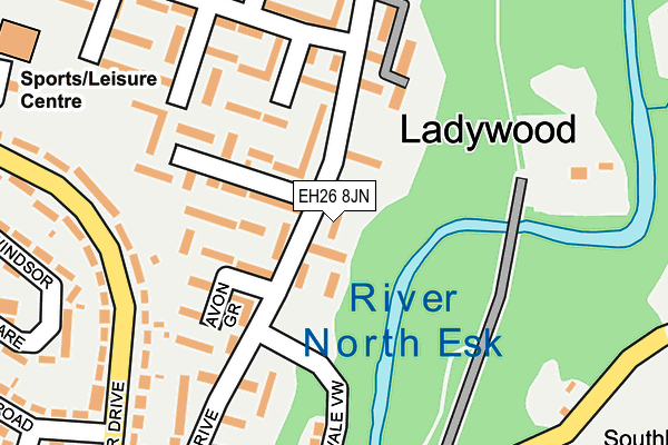 EH26 8JN map - OS OpenMap – Local (Ordnance Survey) EH26 8JN map - OS OpenMap – Local (Ordnance Survey)