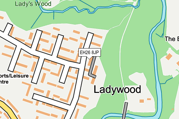 EH26 8JP map - OS OpenMap – Local (Ordnance Survey) EH26 8JP map - OS OpenMap – Local (Ordnance Survey)