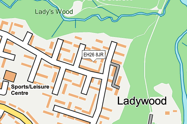 EH26 8JR map - OS OpenMap – Local (Ordnance Survey) EH26 8JR map - OS OpenMap – Local (Ordnance Survey)