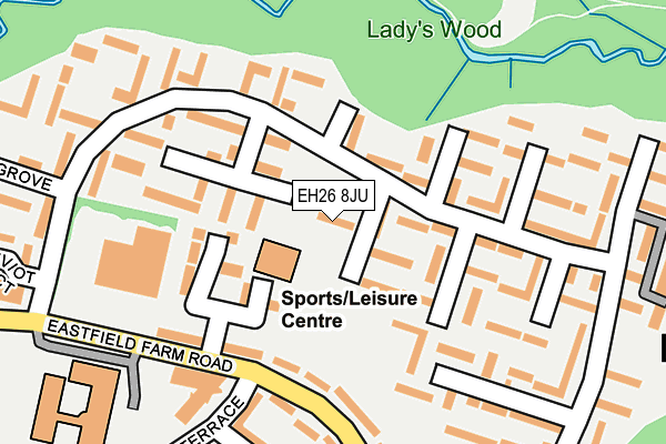 EH26 8JU map - OS OpenMap – Local (Ordnance Survey) EH26 8JU map - OS OpenMap – Local (Ordnance Survey)
